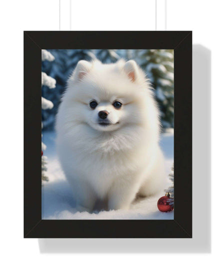 Eco-Friendly Winter Puppy Art Print Collection with Acrylic Protection