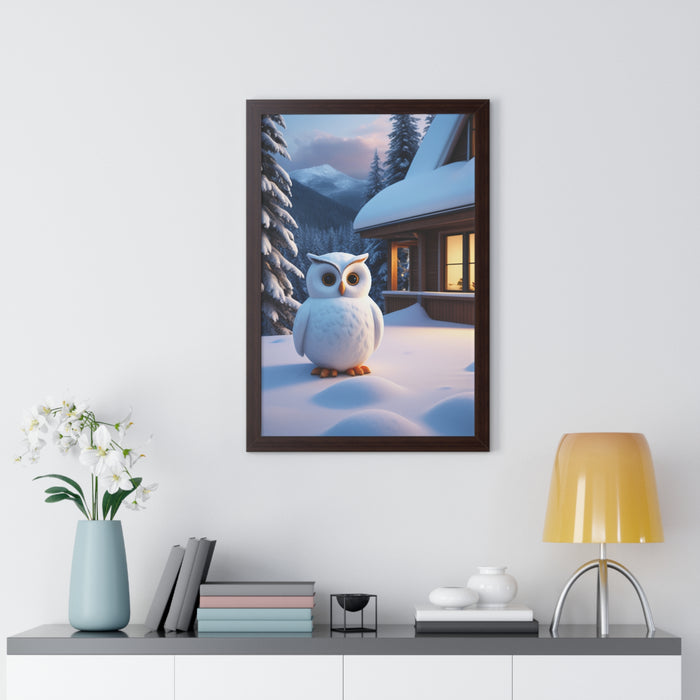 Eco-Friendly Framed Owl Poster