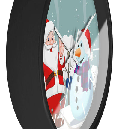 Luxury Festive Wooden Wall Clock for Upscale Interiors