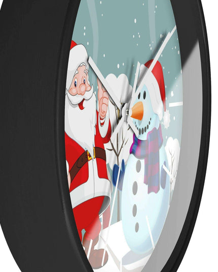 Luxury Festive Wooden Wall Clock for Upscale Interiors