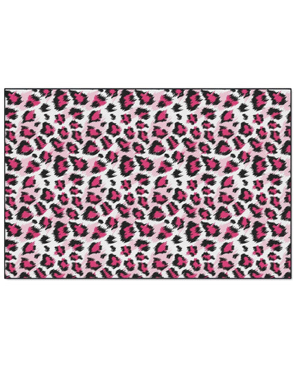 Stylish Pink Leopard Print Area Rug for a Trendy Home Refresh