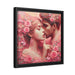 Elegant Valentine Matte Canvas with Black Pinewood Frame