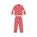Red poppies w/ red collar Women's Satin Pajamas