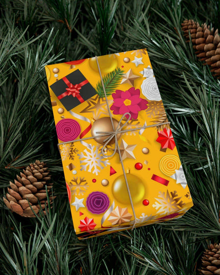 Exquisite 3D Luxury Christmas Gift Wrap Collection: Matte & Satin Options