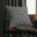 Water-Resistant Geometric Blossom Outdoor Cushions with Effortless-Clean Innovation