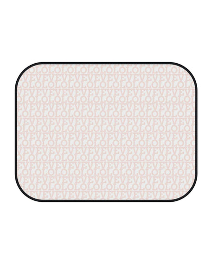 Elegant Monogrammed LOVE Car Floor Mats - Full Luxury Set for Your Vehicle