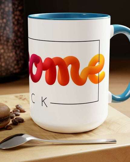 Elegant Two-Tone Ceramic Coffee Mugs from the Maison d'Elite Enigma Collection