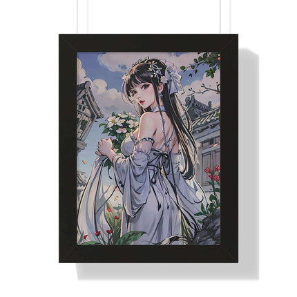 Sustainable Anime Girl Framed Wall Art: Enhance Your Space with Eco-Conscious Design