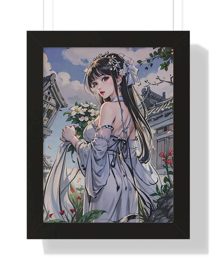 Sustainable Anime Girl Framed Wall Art: Enhance Your Space with Eco-Conscious Design