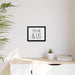 Sophisticated Black Pinewood Framed Matte Canvas - Eco-Friendly Art Piece