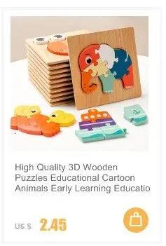 Montessori 3D Wooden Puzzle Kit - Educational Playset for Inquisitive Young Minds