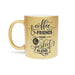 Luxe Metallic Coffee and Friends Mug - Silver/Gold Edition for the Holidays