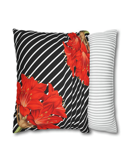 Luxurious Double-Sided Floral Pillow Cover with Zipper Closure