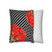 Reversible Floral Pillow Sham with Zippered Closure