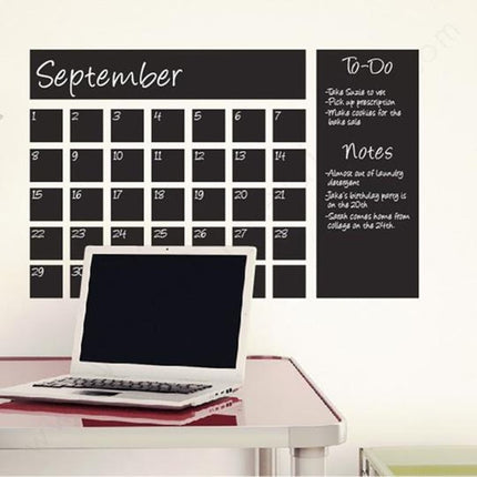 Monthly Calendar Chalkboard Wallpaper For Home Office Organization And Notes