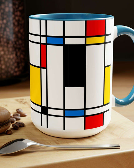 Sophisticated Dual-Tone Ceramic Coffee Cups - Morning Indulgence Series