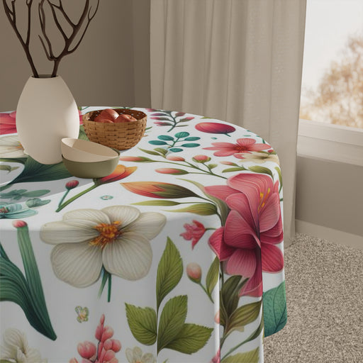 Spring Symphony Square Tablecloth | 55.1" x 55.1" Polyester Elegance