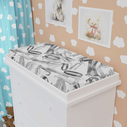 Luxurious Personalized Baby Changing Pad Cover by Maison d'Elite: A Touch of Elegance for Your Nursery