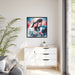Elegant Black Pinewood Framed Matte Canvas Print Set for Newlywed Home décor