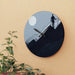 Elegant Mountain Vista Wall Clock - Luxe Timepiece with Stunning Design and Hanging Slot