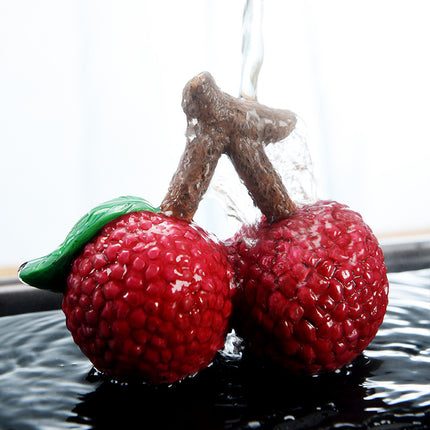 Peekaboo Studio Color Changing Lychee Tea Pet Ornament - Unique Decor