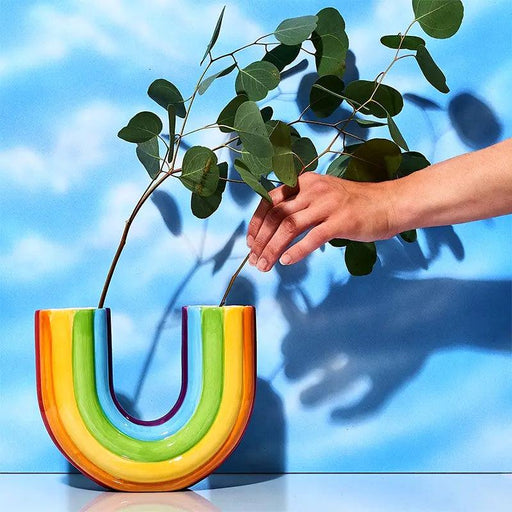Colorful Rainbow Vase - Unique Home Decor