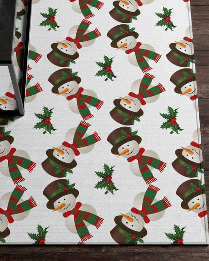Cozy Winter Wonderland Snowman Plush Area Rug - Embrace Comfort and Classic Charm