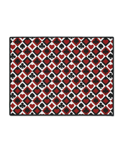 Customizable Elegant Black Border Non-Slip Polyester Area Rug