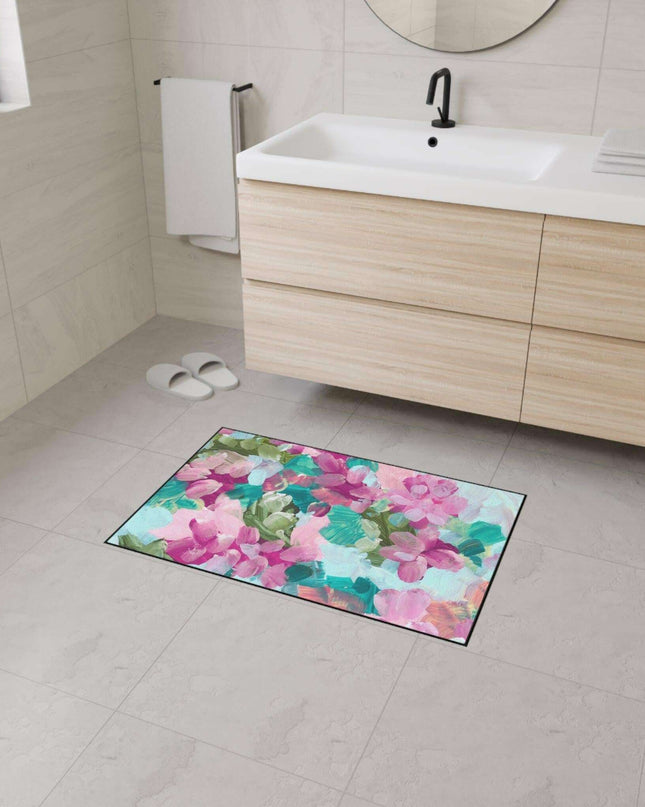 Elegant Floral Non-Slip Area Rug for Modern Home Elegance