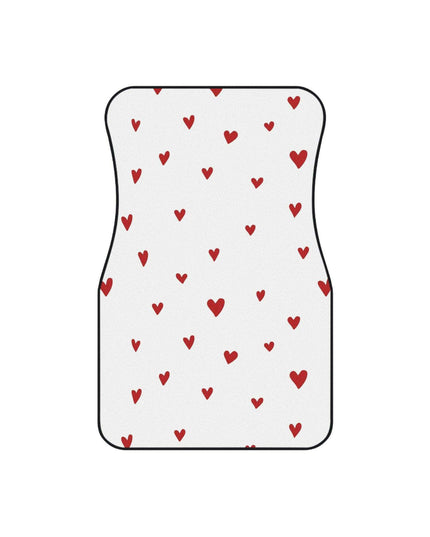 Elegant Customizable Heart Shaped Car Mats - Luxury Edition