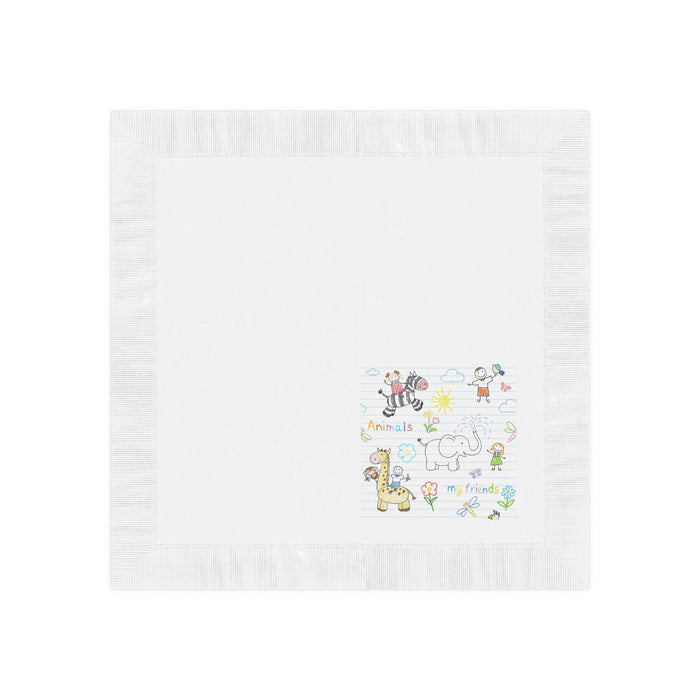 Elegant White Coined Napkins for Sophisticated Events