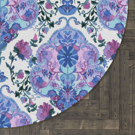 Elegant Chenille Round Area Rug: Classic Charm by Elite Maison