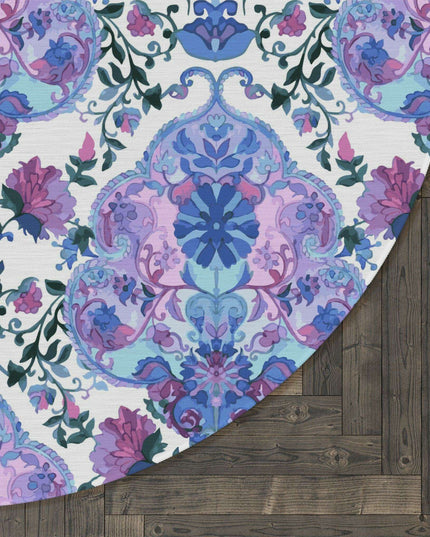 Elegant Chenille Round Area Rug: Classic Charm by Elite Maison