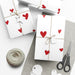 Elegant USA-Made Peekaboo Valentine Gift Wrap Paper