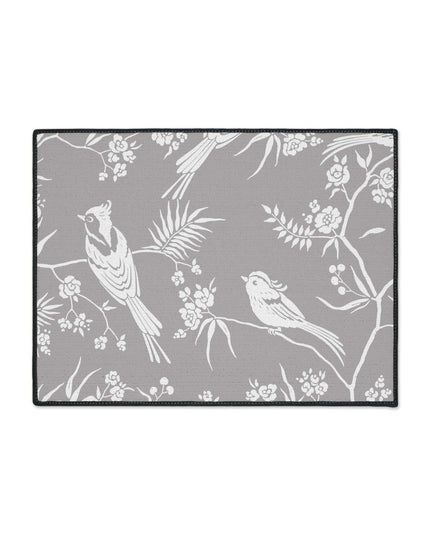 Chic Customizable Nordic Birds Floor Mat for Contemporary Home Styling