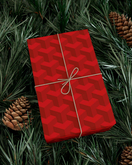 Elegant 3D Christmas Gift Wrap Set - Handcrafted Luxury Paper Collection Made in the USA
