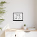 Sophisticated Black Pinewood Framed Matte Canvas - Eco-Friendly Art Piece