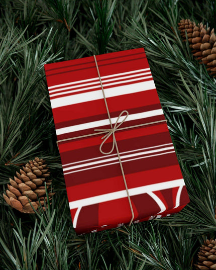 Luxurious Customizable Red Holiday Gift Wrap Set - Elevate Your Present Experience