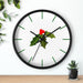 Elegant Christmas Wall Clock with Luxurious Wooden Frame