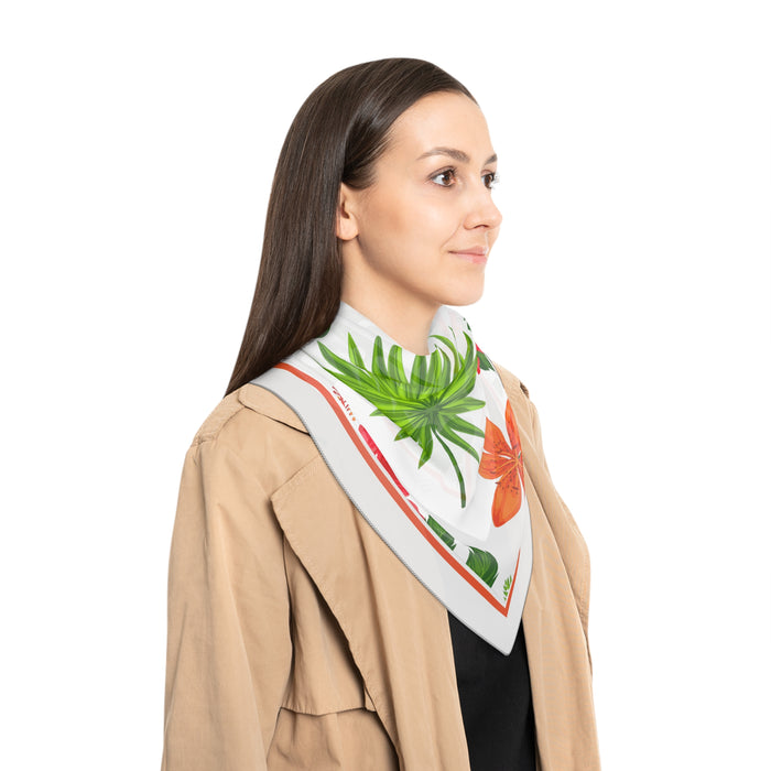 Tropical Blossom Airy Sheer Scarf - Exclusively Handcrafted in the USA
