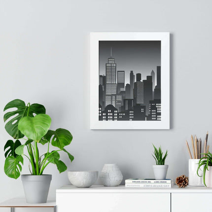 Eco-Chic Luxe Vertical Art Print with Sustainable MDF Frame
