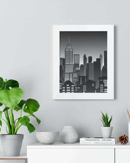 Eco-Chic Luxe Vertical Art Print with Sustainable MDF Frame