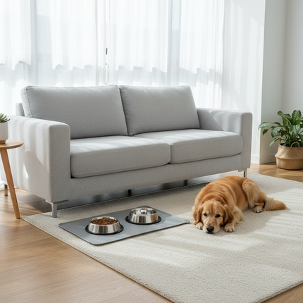 Peekaboo Studio Dog Food Silicone Mat - Non-Slip, Easy to Clean