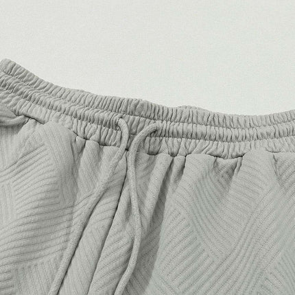 Stylish Gray Textured Lounge Set for Ultimate Relaxation