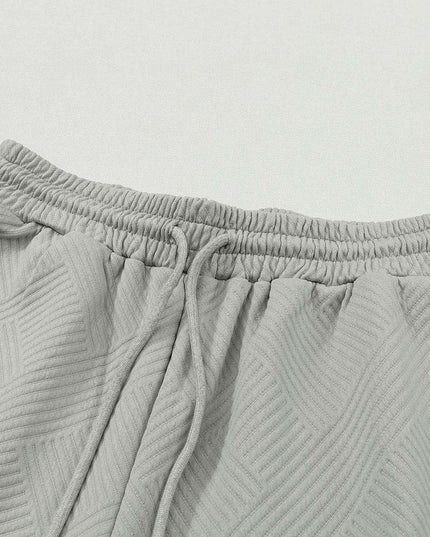 Stylish Gray Textured Lounge Set for Ultimate Relaxation