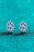 Sophisticated 1 Carat Moissanite Stud Earrings in Sterling Silver with Zircon Accents