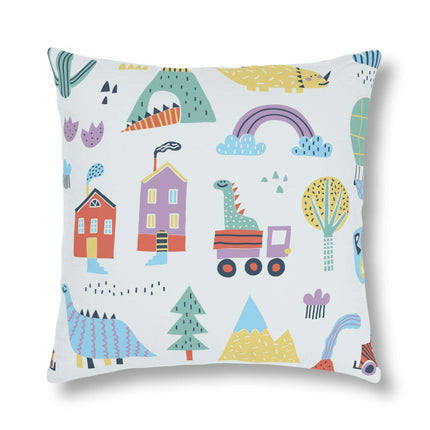 Colorful Nordic Floral Kids' Outdoor Waterproof Cushion Collection - Fun Zippered Pillows for Playtime Excitement