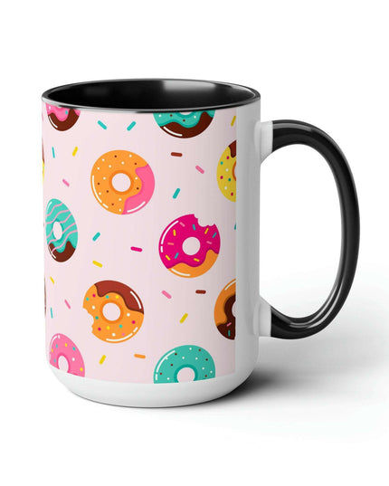 Sophisticated Two-Tone Ceramic Mug Collection - 15oz by Maison d'Elite