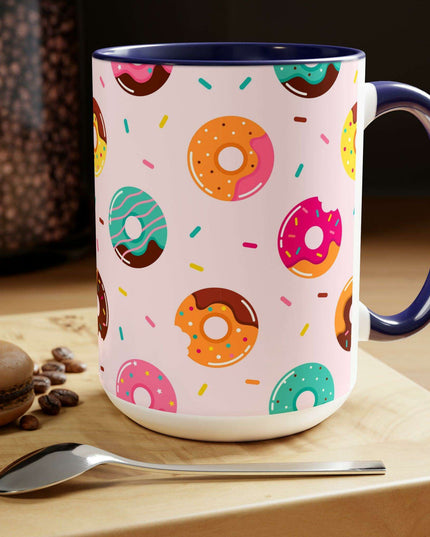 Sophisticated Two-Tone Ceramic Mug Collection - 15oz by Maison d'Elite