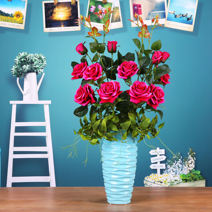 Peekaboo Studio Artificial Rose Flower - Realistic & Long-Lasting Deco